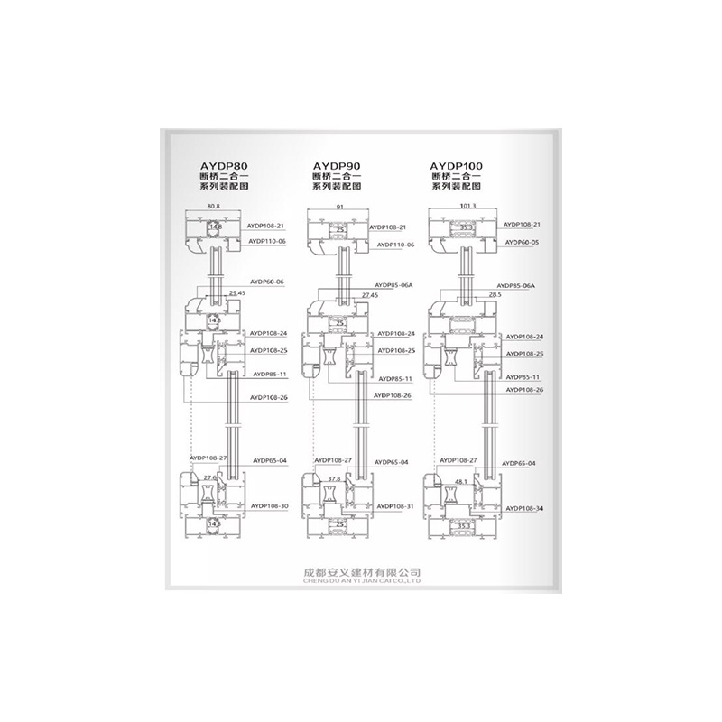 Soundproof broken bridge series,迪皇鋁材